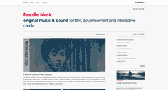 Desktop Screenshot of pastellemusic.com